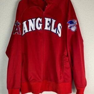 Anaheim Angels Stitches Jacket Mens Size Large